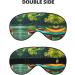 Lake with Boats Canoes Soft Sleep Eye Mask - Breathable Travel Eye Patch for Women | Relax & Unwind - Buy Online on GoSupps.com
