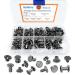 90 Set Chicago Screws Kit - 6 Sizes Round Flat Head Leather Rivets for DIY Leather Craft - Black Metal Screw Studs Assorted for Bookbinding - Buy Online on GoSupps.com