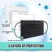 Black Disposable Face Masks 3-Layer Medical Grade - 50 Pack - Buy Online on GoSupps.com