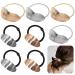 Pference holder roadloo 8 pieces metal hair cuff ponytail circle hair band buckle holder elastic hair tie hair band hair rope accessories for women girl accessories gift