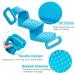Silicone Body Scrubber for Shower - Exfoliating & Skin Friendly - Blue - Buy Online on GoSupps.com
