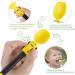 Silicone Baby Cutlery Set - 2-Part Spoon & Fork for 6+ Months - Baby Led Weaning Accessories with Storage Box (Yellow) - Buy Online on GoSupps.com