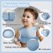 Bizcasa 9-Piece Silicone Baby Dish Set | Non-Slip Suction Cup Childrens Dishes | BPA-Free Toddler Plates & Cutlery (Blue) - Buy Online on GoSupps.com