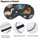 Cartoon Space Dinosaur Sleeping Mask - Soft Light-Blocking Eye Cover with Adjustable Strap for Kids & Adults - Perfect Blindfold for Sleep & Relaxation - Buy Online on GoSupps.com