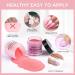 Morovan Dip Powder Nail Kit Starter - 8 Colors Dipping Powder Set for Salon-Worthy Nails at Home - A-Glitter Red Brown - Buy Online on GoSupps.com