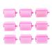 Conair Jumbo Foam Rollers in Pink - 9 Count Set in Zipper Case | Self-Fastening, Reusable - Pack of 1 - Buy Online on GoSupps.com