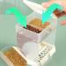 Jodsen Automatic Bird Feeder Pet Feeder Bird Cage Accessory Transparent Double Compartment Hanging Seed Food Container for Small Medium Budgerigar Parakeets Canary Cockatiel Finch Lovebirds(A) - Buy Online on GoSupps.com