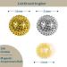 Magnetic Acupressure Balls & Hedgehog Massage Rings Set - Stress Relief & Relaxation | 2 Pcs Acupressure Balls & 3 Pcs Finger Massage Rings (Gold) | International Shipping - Buy Online on GoSupps.com