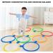 Sensory Training Hoops Free Combination Hopscotch Hoop Plastic Material Multipurpose 10PCS with 10 Buckles for Jumping Activities Dia 47cm / 18.5in - Buy Online on GoSupps.com