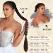 Sofeiyan 86cm Braided Ponytail Extension - Red Synthetic Hair Extension with Hair Tie for Women (Pack of 1) | International Shipping Available - Buy Online on GoSupps.com