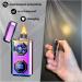 Windproof high Power USB arc Pulse Electric Lighter Rechargeable Large Flame Windproof Lighter Illuminated Plasma Lighter (Black)(Purple) - Buy Online on GoSupps.com