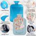 Cute Hedgehog Heat Bottle 2L | Spring & Summer Flower PVC Warming Bag for Hand & Foot Pain Relief | Heating & Cold Therapy - Buy Online on GoSupps.com