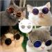 Kaimeilai 12pcs Pet Dog Cat Sunglasses Round Metal Pet Sunglasses Classic Retro Pet Sunglasses Dog Cat Cosplay Party Costume Photo Props Fashion Pet Goggles for Cats Dogs or Other Small animals - Buy Online on GoSupps.com