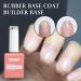FZANEST Builder Base Clear Sheer Color Gel Elastic Rubber Base Coat Building Extension Nail Gel in a Bottle Soak Off Gel Nail Polish 15ml (Sheer Bright Pink) Sheer Pink - Buy Online on GoSupps.com