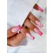 24pcs Ombre Pink French Style Coffin Fake Nail Milk White 3D Press on Nails Ombre Pink Nails Luxurious Nails Acrylic Nails Fake Nails For Women Girls - Buy Online on GoSupps.com