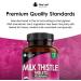 High Strength 80% Silymarin Milk Thistle Tablets - 365 Count Value Pack | Vegan & GMO-Free | Gluten-Free | Made in UK | One a Day Supplement - Buy Online on GoSupps.com
