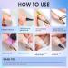UV Nail Gel 15g*2 with 48 Nail Templates & Brush - Premium Acrylic Gel for Nail Extensions Art & Modeling (White) - Buy Online on GoSupps.com