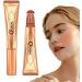 EUBEISAQI Contour Beauty Wand Liquid Foundation Wand Contour Stick High Coverage Natural Matte Finish Highlighter Stick Face Brightens & Shades Stick for Wife Daughter Girlfriend - Buy Online on GoSupps.com