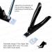 MELODYSUSIE Professional Nail Clippers for Acrylic False Nails - Rustproof Tip Cutters for Manicure Pedicure - Sharp Nail Care Tool, Black S (1 Pack) - Buy Online on GoSupps.com