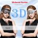 Shop Widened 3D Sleep Mask for Big Heads | 100% Blackout & Washable Eye Mask with Adjustable Strap | Ideal for Lash Extensions - Comfortable Black Eye Cover with Earplugs - Buy Online on GoSupps.com