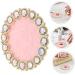  BATHVEVE Nail Art Mixing Palette Resin Nail Art Palette with Crystal Gem Edge Nail Polish Mixing Plate Nail Art Display Board Nail Painting Palette - Buy Online on GoSupps.com