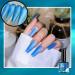 Blue Metal Nail Polish Blue Shell Thread Holographic Soak Off UV LED Varnish Shimmering Metallic Shining Sparkling Long Lasting DIY Art Manicure at Home Gift for Women & Girls - Buy Online on GoSupps.com
