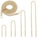 4 Pieces Different Sizes DIY Iron Flat Chain Belt, Handbag Replacement Belt, Shoulder Belt, Wallet Chain Belt, Metal Buckle(7.9 inch, 15.7 inch, 31.5 inch, 47.2 inch) Light Gold 7.9/15.7/31.5/47.2 inch Light Gold 4 PCS