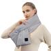 Zceplem neck heating pillow - electric neck heating pillow with three temperature settings - neck warmer heating pillows outdoor warming collar men girls women gray a single scarf (without charging schatz)