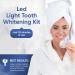 Luelli Teeth Whitening Kit - Fast Whitener with 3 Carbamide Peroxide Gel, Remineralization Gel, Whitening Light, Mouth Tray - Buy Online on GoSupps.com