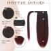Feshfen Clip-in Ponytail Extensions - Smooth Long 40cm Hair Extension with Braid - Black & Burgundy Tips for Women - Buy Online on GoSupps.com