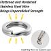 Dr.Fish Stainless Steel Split Ring 200LB-14mm 20 Pack - High Strength Flattened Hyper Wire Heavy Duty Lure Ring for Saltwater Fishing - Buy Online on GoSupps.com