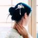 Rhinestone Pearl Flower Hair Stick Set - Vintage Chinese Hair Chopsticks with Tassel - Hair Styling Accessories for Women (Silver) - Buy Online on GoSupps.com
