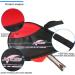SOCKO Waterproof Nylon Table Tennis Racket Bag Red 8202 - PingPong Paddle Bat Case - Buy Online on GoSupps.com