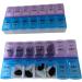 2 Pack Weekly Pill Organizer - Large 7 Morning & Evening Compartments for Medications & Supplements - Easy Access | International Shipping - Buy Online on GoSupps.com