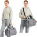 Kono Baby Changing Bag Nappy Diaper Bags for Mom and Dad Large Travel Tote Messenger with Changing Mat Grey - Buy Online on GoSupps.com