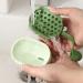Premium Waterproof Silicone Hair Massage Device - Colorful Scalp Scrubber for Men & Women | Rosixehird Green - Buy Online on GoSupps.com