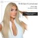 Vivien Real Hair Extensions - Blonde Ash Mix 55cm 100g | Premium Tresse Extensions for Beautiful Volume #P18/613 - Buy Online on GoSupps.com