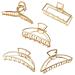 Buy 5-Piece Slipproof Hair Clips for Thick & Thin Hair | Durable Metal Hair Claws for Women - Buy Online on GoSupps.com