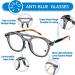 FEISEDY 70s Aviator Blue Light Blocking Glasses - Anti Glare Pilot Frame for Men & Women | Grey Leopard 50mm - Buy Online on GoSupps.com