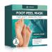 Dermora Foot Peel Mask - 2 Pack of Regular Skin Exfoliating Foot Masks for Dry, Cracked Feet, Callus, Dead Skin Remover - Feet Peeling Mask for Soft Baby Feet, Original Scent Original 2 Pair