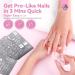 Saviland French Tip Nail Stamp Kit - 4 Reusable Stainless Steel Nail Art Stamps with Patterns | B-4PCs Nail Art Stamping Set for Perfect Manicure - Buy Online on GoSupps.com