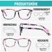DUCO 5201 Blue Light Filter Glasses for Men & Women - UV Protection No Prescription Ideal for PC TV Gaming & Mobile Use - Buy Online on GoSupps.com