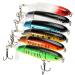 Moko fishing bait set 6 pieces of artificial bait with fish bait box 2 drilling hook rotating cock wobbler swimbait fish fishing set for pike pikeperch trout trout fresh water salt water angle set
