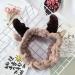 Deer Antler Spa Headband for Women - Soft Coral Fleece Hair Band for Face Washing and Makeup - Christmas Elk Gift - Buy Online on GoSupps.com