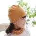 VUCDXOP Baby Children's Cotton Hat Scarf Set - Yellow M (7 months-2 years) | Soft Beanie Hat + Tube Scarf Combo for Boys and Girls - Buy Online on GoSupps.com