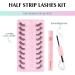 Oreola Half Lashes Kit Clear Band with Bond&Remover Wispy False Eyelashes Natural Look Cat Eye Lashes 10 Pairs 3/4 Corner Lashes Reusable Fake Lashes - Buy Online on GoSupps.com