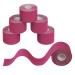 BB Sport 6 Rollen Kinesiology Tape 5 cm x 5 m Many colors e-book application brochure Physio Tape Set Elastic Waterproof Muscle-tight straps color: pink
