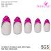Buy Bling Art Glitter Pink Stiletto Almond False Nails - 24 Long Artificial Nails with Glue | International Shipping - Buy Online on GoSupps.com