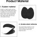 Molain Non-Slip Shoe Grips for Men and Women - 4 Pairs, Self-Adhesive Rubber Sole Protectors for High Heels, Noise Reduction, Cushion Pads - Black - Buy Online on GoSupps.com