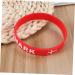 Milist 12 Stk Denmark Flag Silicone Bracelets | Custom Sporty Rubber Straps | Football Country Arm Tape - Buy Online on GoSupps.com